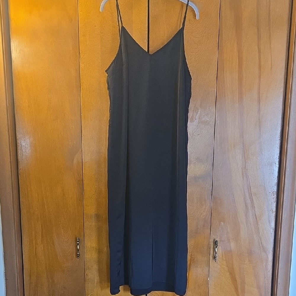 A New Day Classic Black Slip Dress
